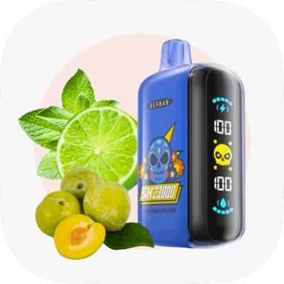 Електронна сигарета ELF BAR Green Plum Sour Lime (Зелена слива, кислий лайм)