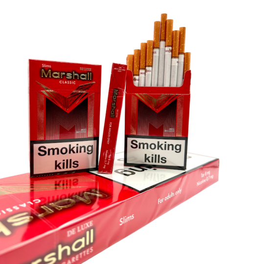 Marshall Super  Slims красн— классические тонкие сигареты Slims